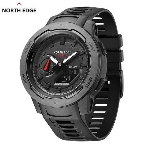 Digital Carbon Fiber Case Watch