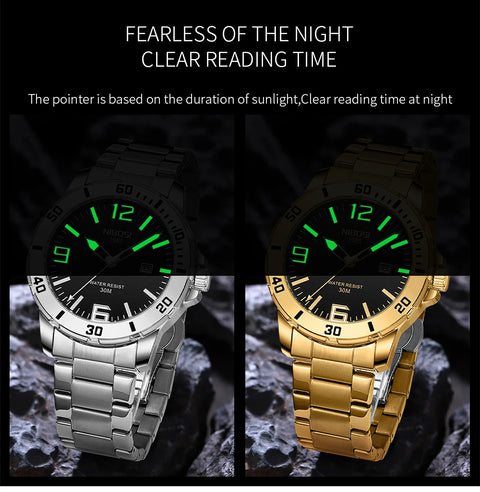 Luminous Waterproof Male Watch