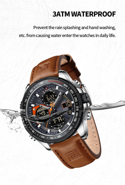 Dual Display Sports Wristwatch