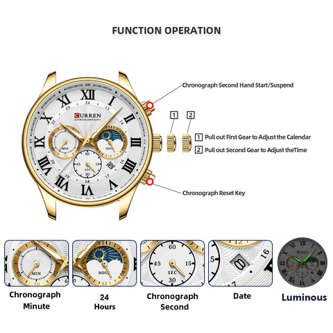 Chronograph Wristwatch With Auto Date