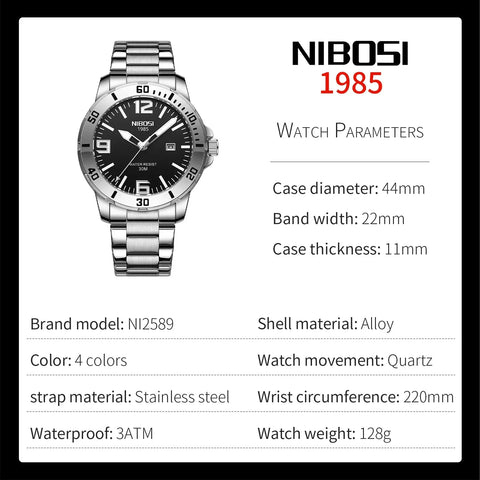 Luminous Waterproof Male Watch