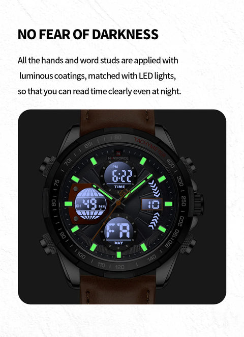 Dual Display Sports Wristwatch