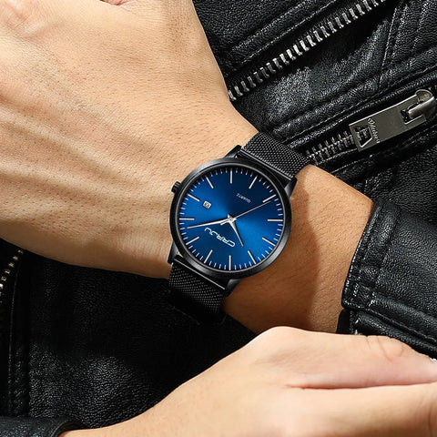 Ultra-thin Steel Wrist Watch