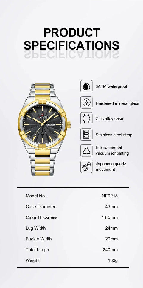 Quartz Waterproof Wristwatch