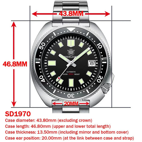 Automatic Turtle Dive Diver Watch