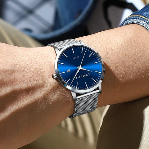 Ultra-thin Steel Wrist Watch